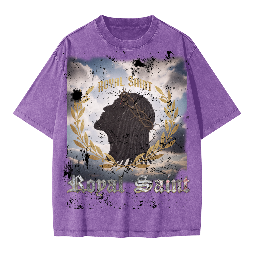 Unisex Oversized Snow Wash T-shirt(285GSM)