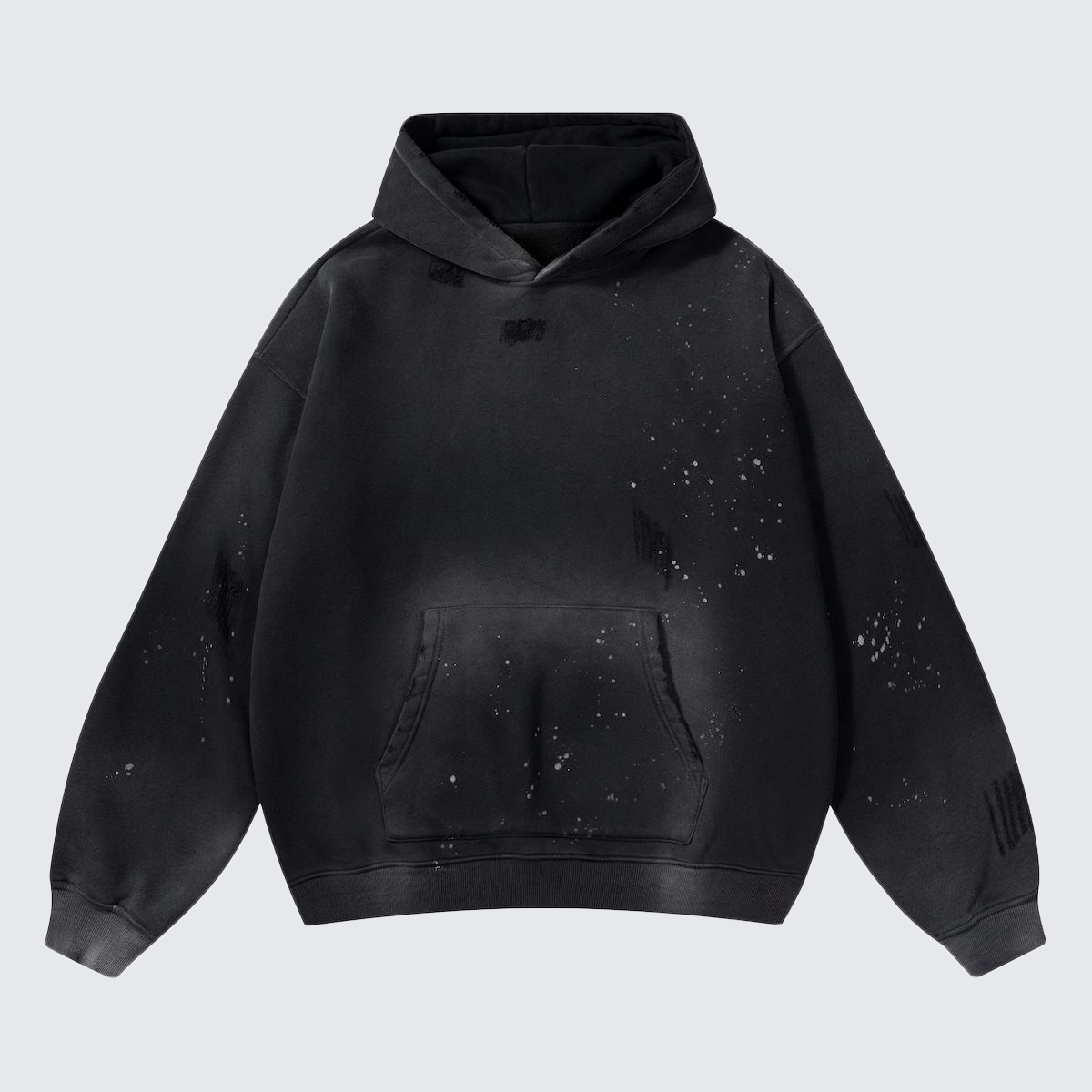 Heavyweight Vintage Wash Frayed Fleece Hoodie (360GSM)