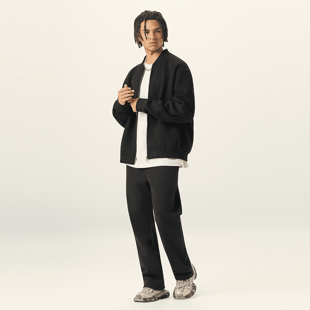 Unisex Fleece Zip-Up Baseball Jacket（360GSM）