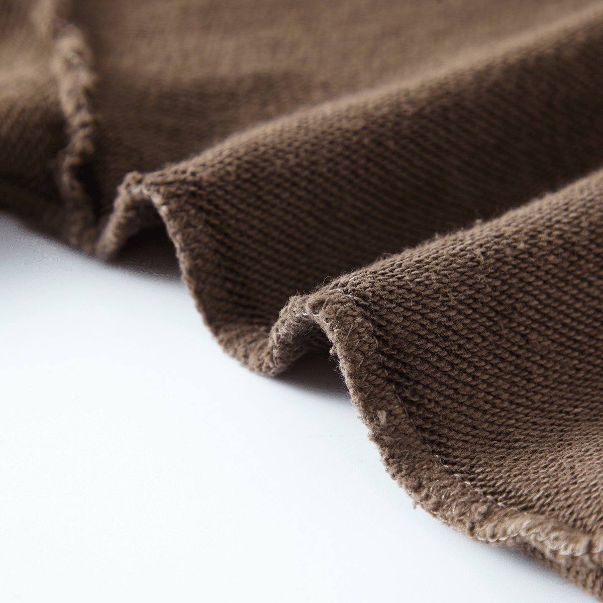 Washed Raw-Edge Cropped Crew Neck Sweatshirt（380GSM）