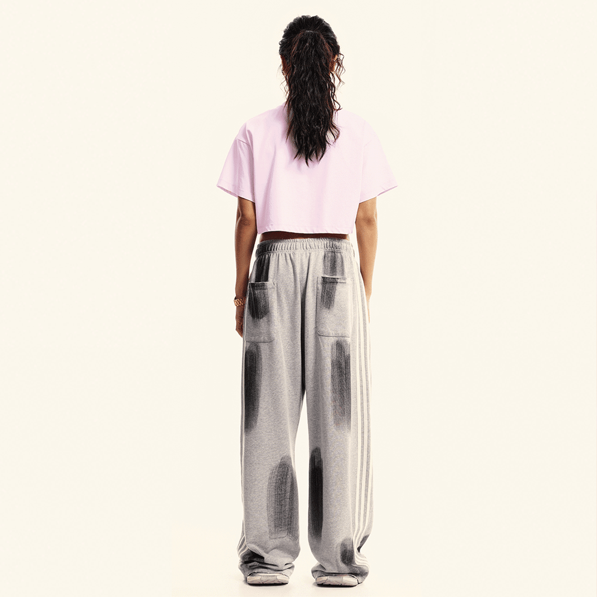 Washed Loose Fit Cropped Crewneck T-shirt(230GSM)