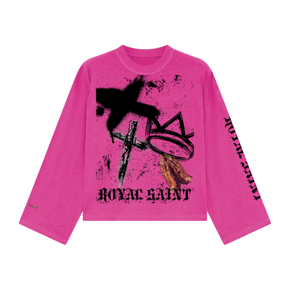 Unisex 100% Combed Cotton Cropped Long Sleeve T-shirt (305 GSM)