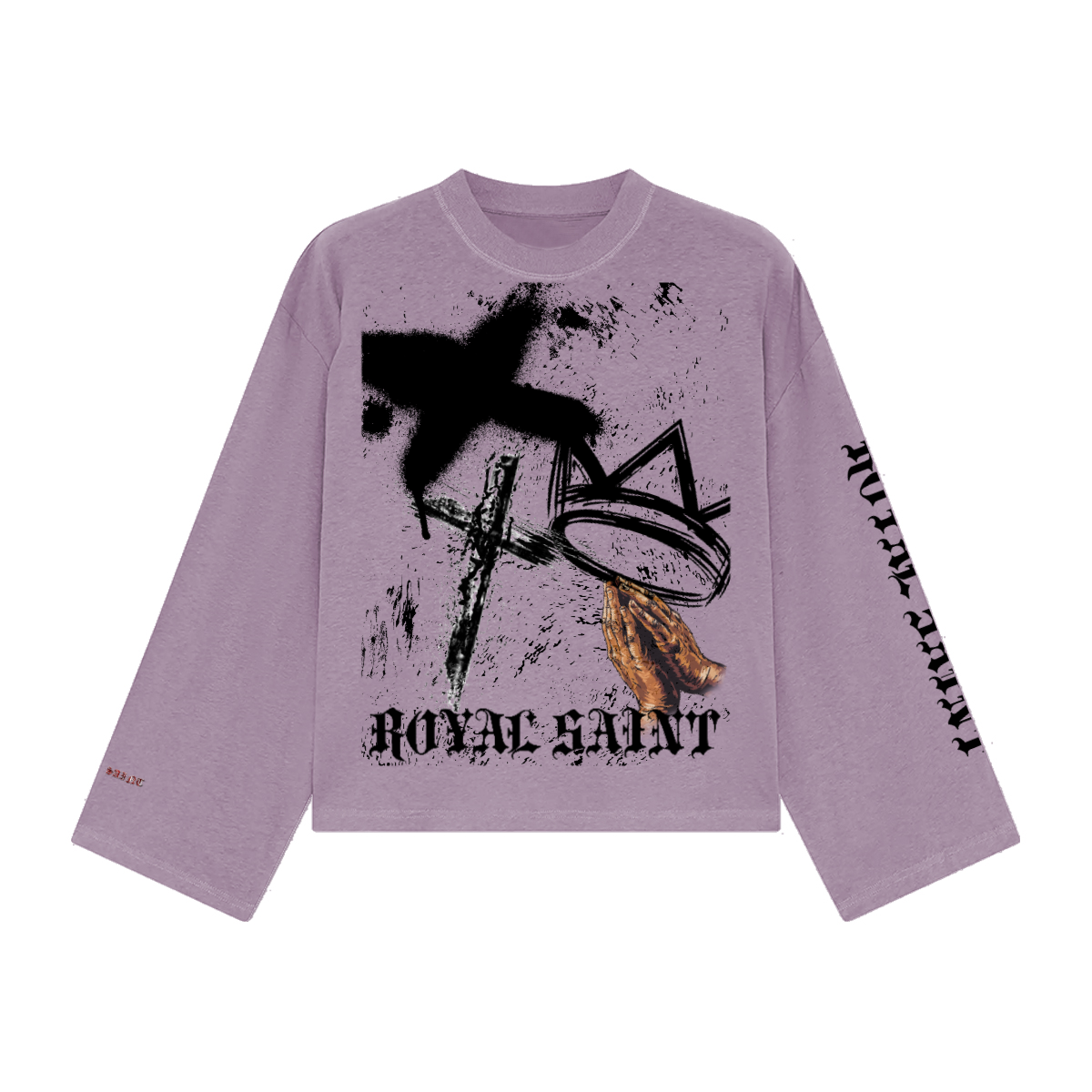 Unisex 100% Combed Cotton Cropped Long Sleeve T-shirt (305 GSM)