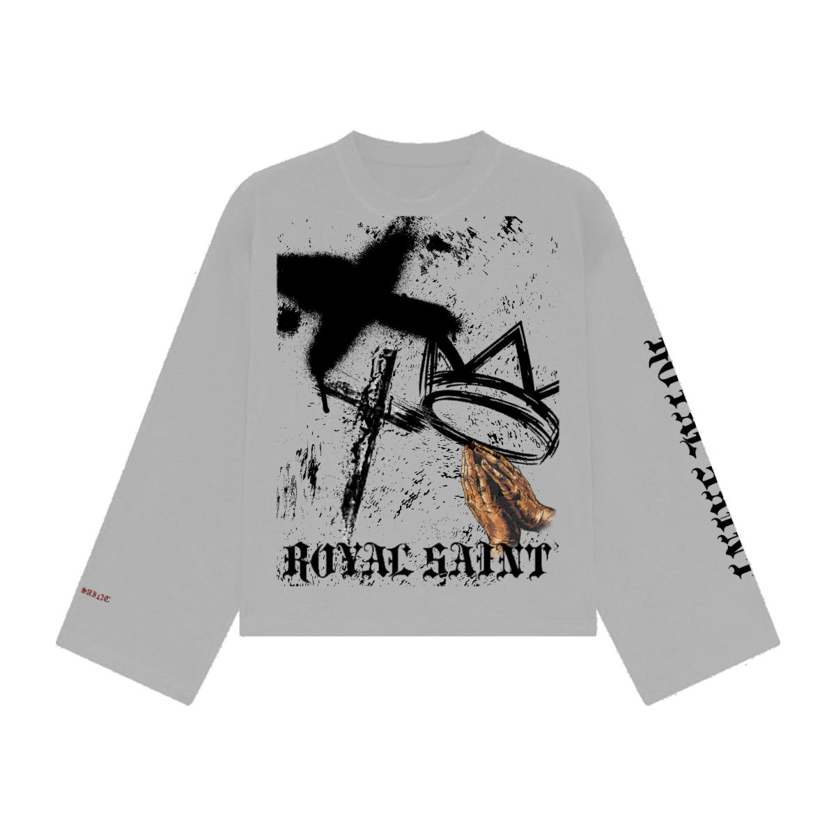 Unisex 100% Combed Cotton Cropped Long Sleeve T-shirt (305 GSM)