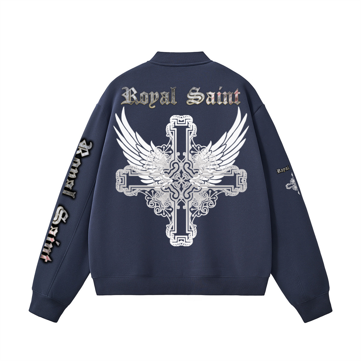 Unisex Fleece Zip-Up Baseball Jacket（360GSM）