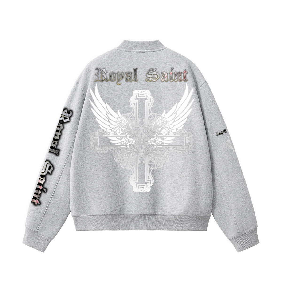 Unisex Fleece Zip-Up Baseball Jacket（360GSM）