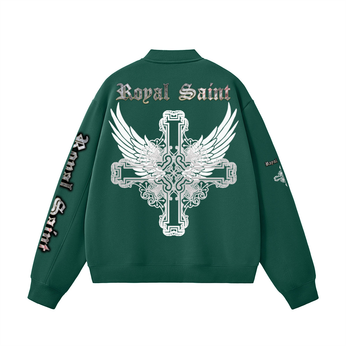 Unisex Fleece Zip-Up Baseball Jacket（360GSM）
