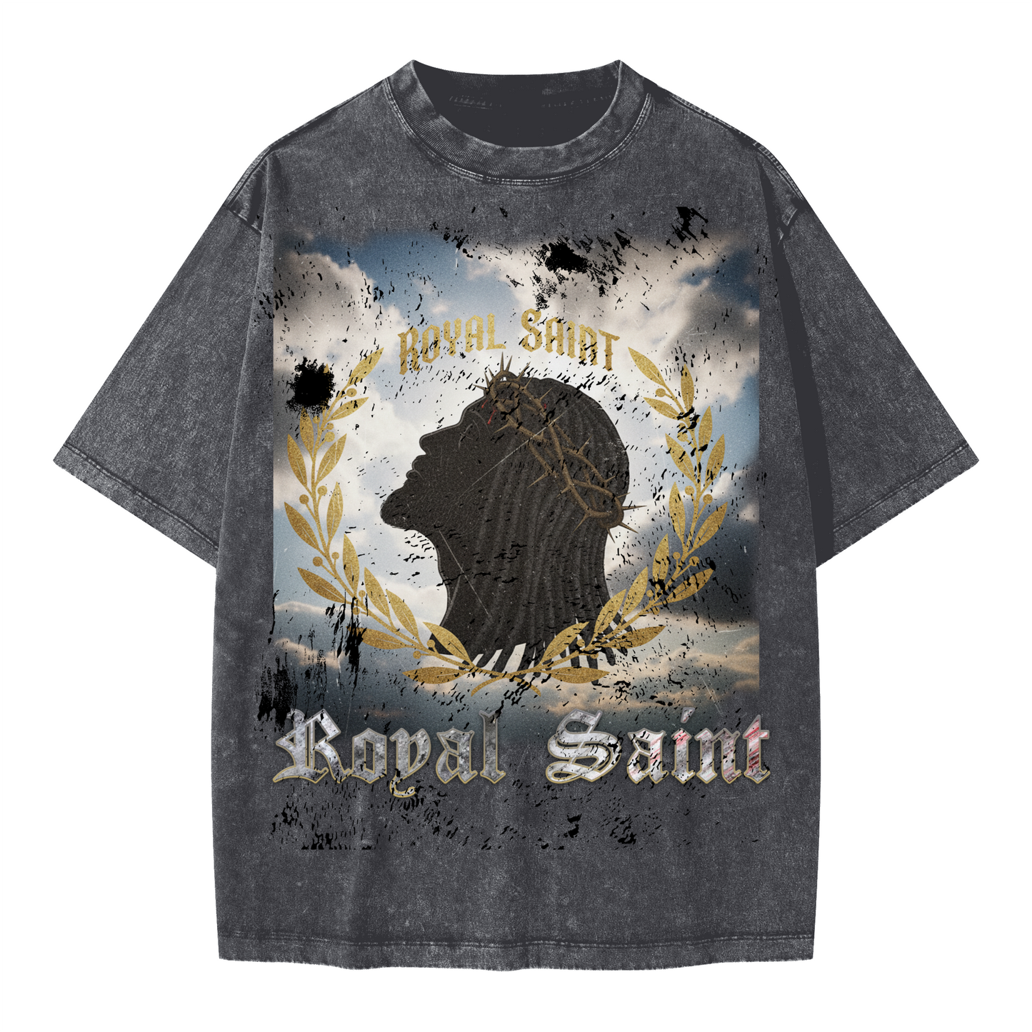 Unisex Oversized Snow Wash T-shirt(285GSM)