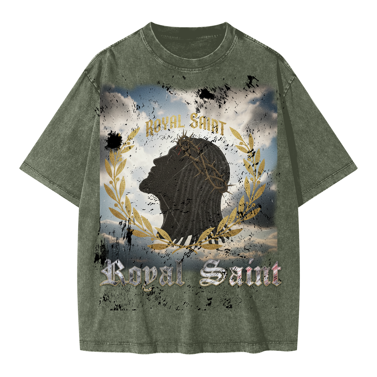 Unisex Oversized Snow Wash T-shirt(285GSM)