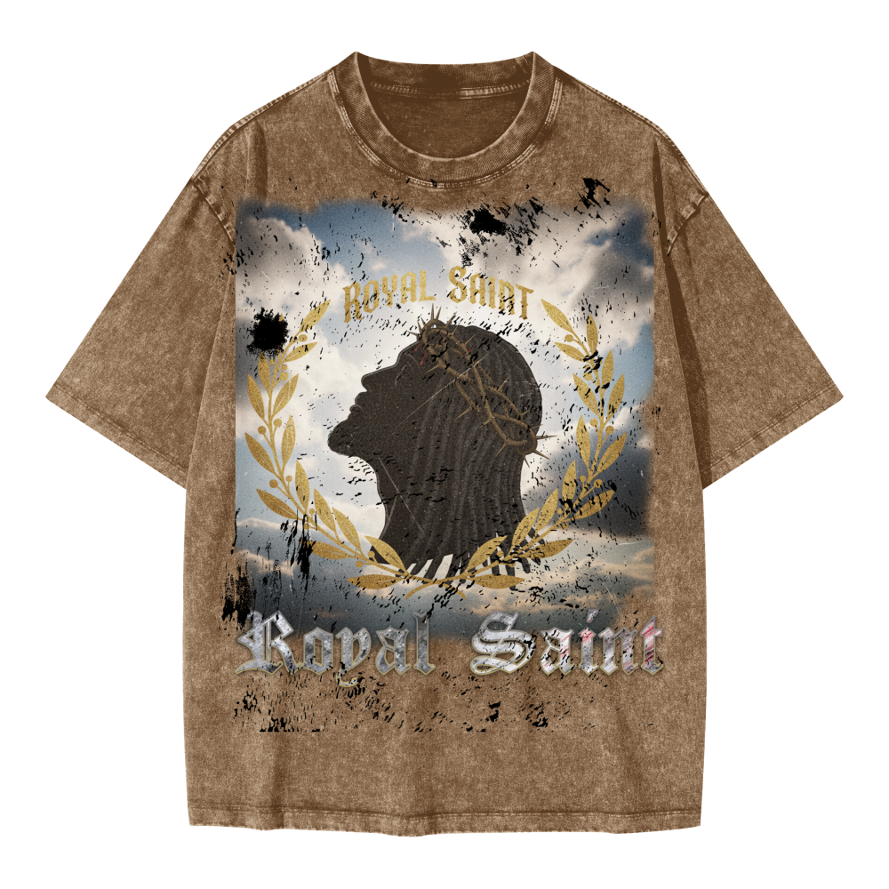 Unisex Oversized Snow Wash T-shirt(285GSM)