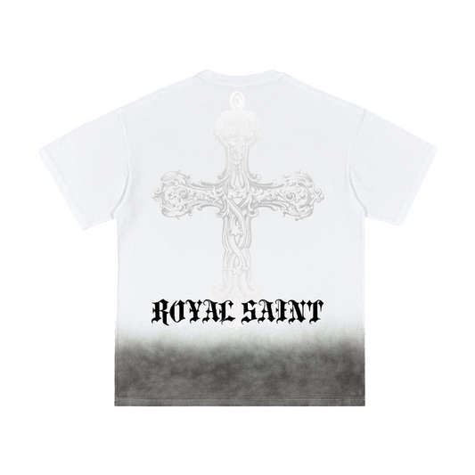Bottom Sunfade Gradient Washed Vintage T-Shirt(250GSM)