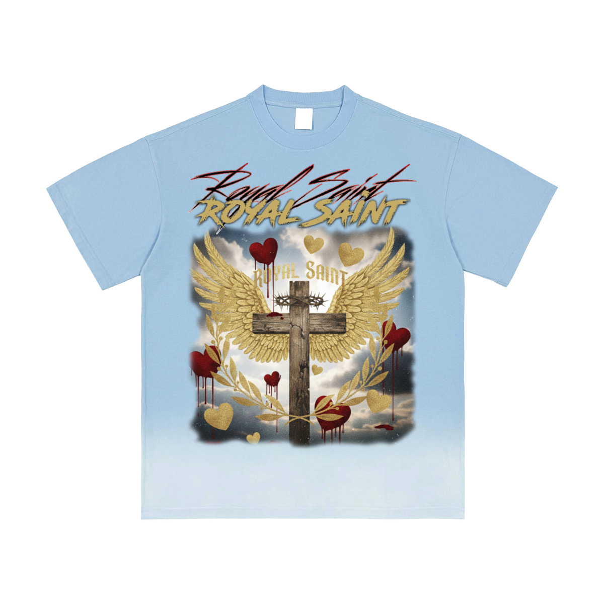 Bottom Sunfade Gradient Washed Vintage T-Shirt(250GSM)