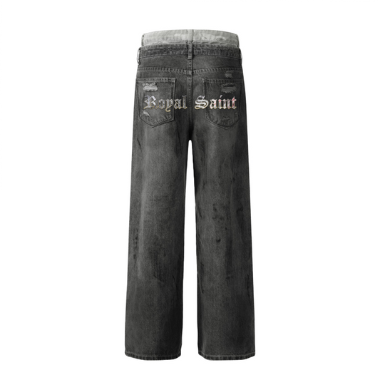 Vintage - inspired Street - style Women's Ripped Jeans