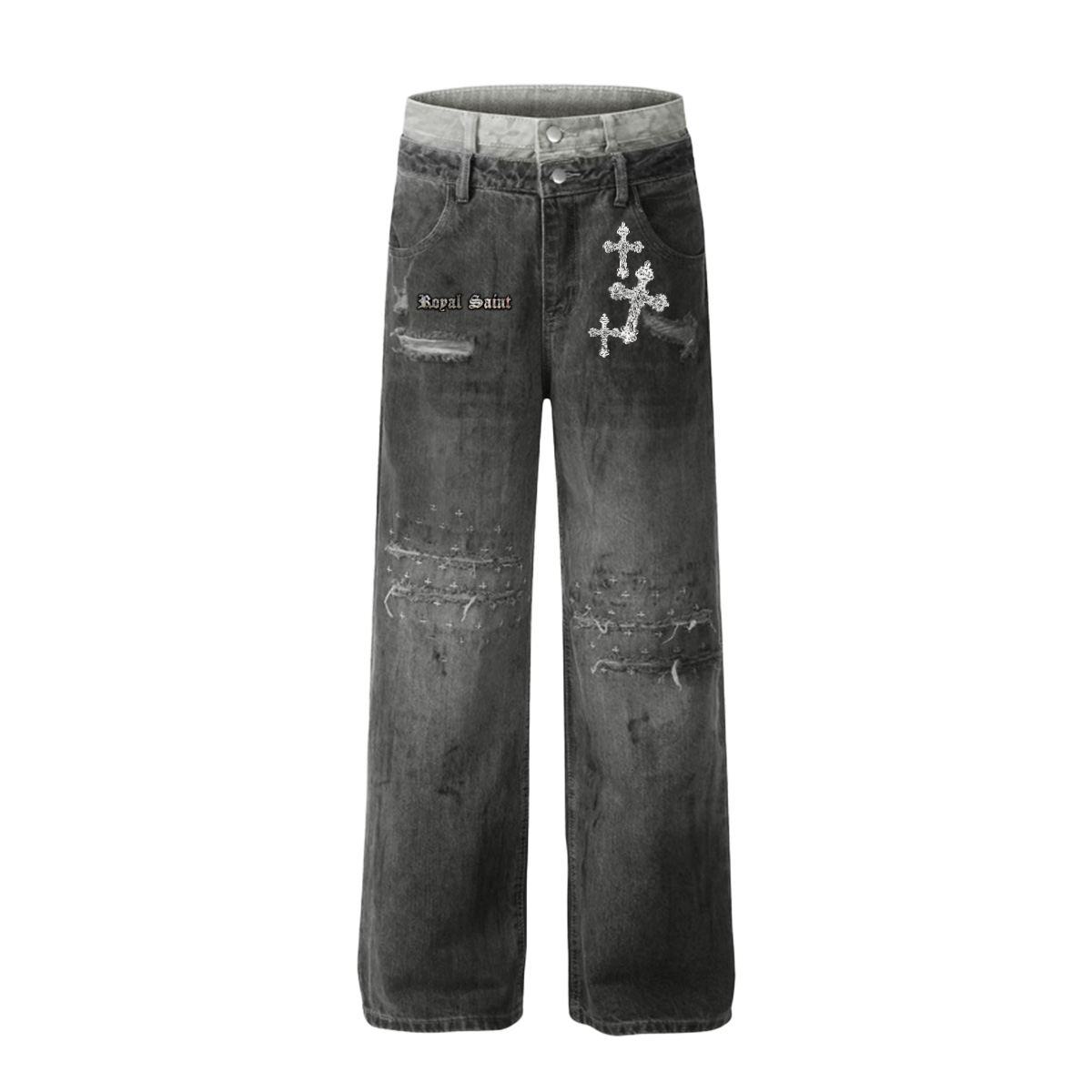 Vintage - inspired Street - style Women's Ripped Jeans