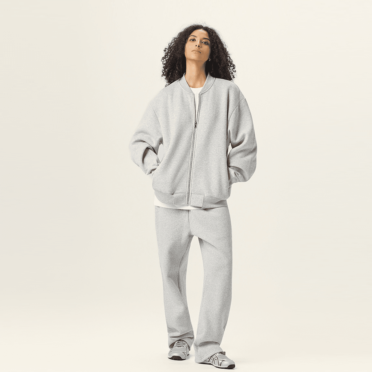 Unisex Fleece Zip-Up Baseball Jacket（360GSM）