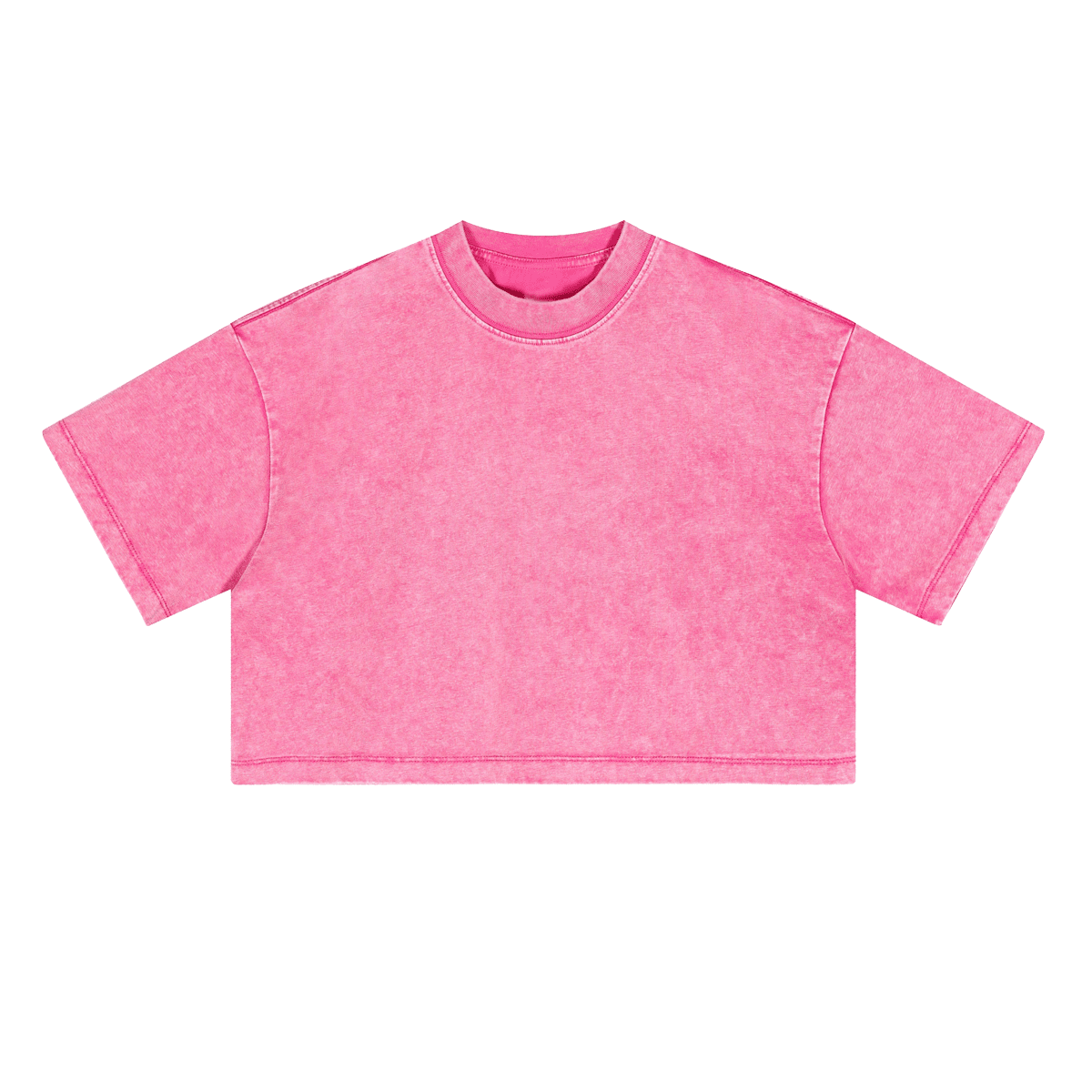 Washed Loose Fit Cropped Crewneck T-shirt(230GSM)