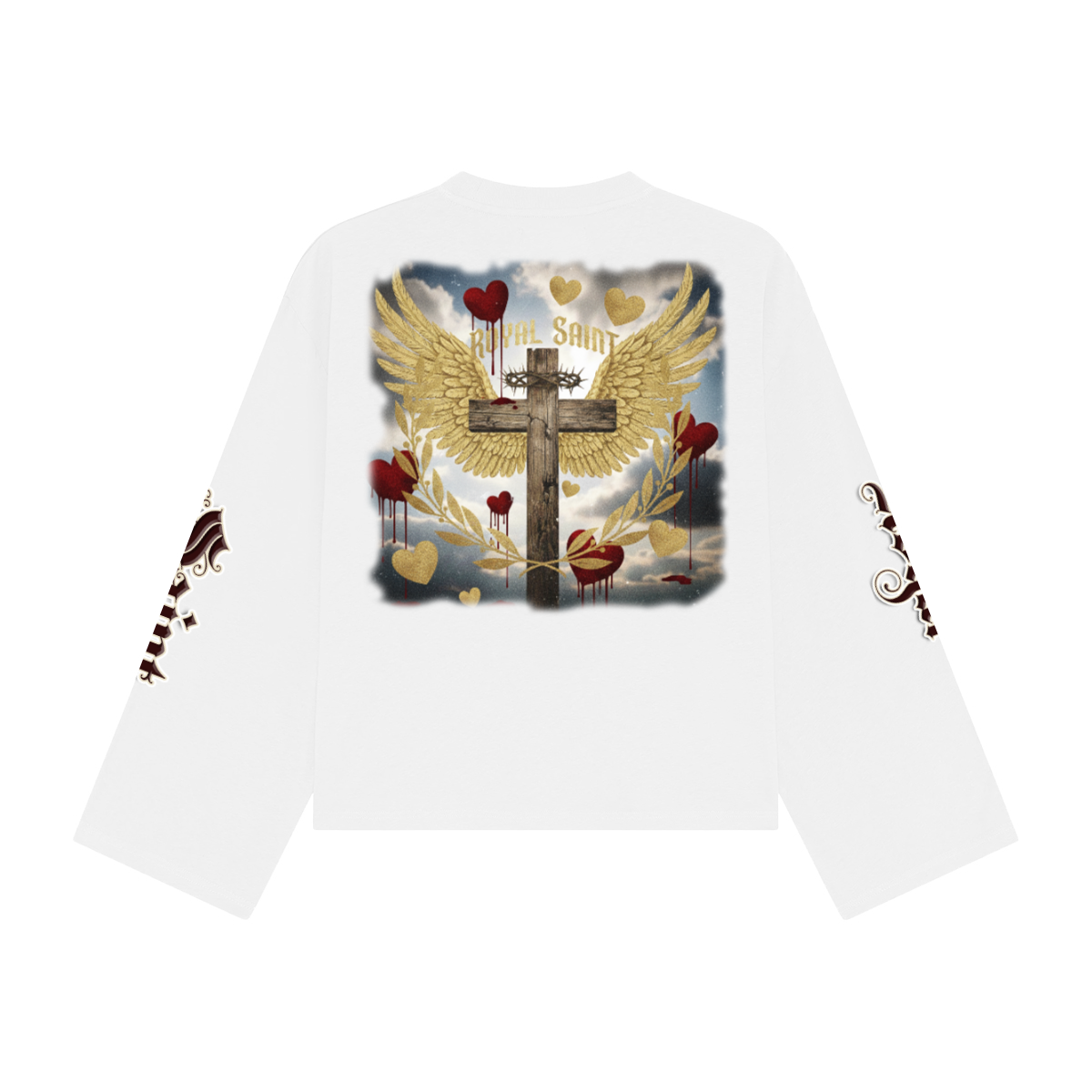 Unisex Heavyweight 100% Combed Cotton Cropped Long-Sleeve T-Shirt (305GSM)