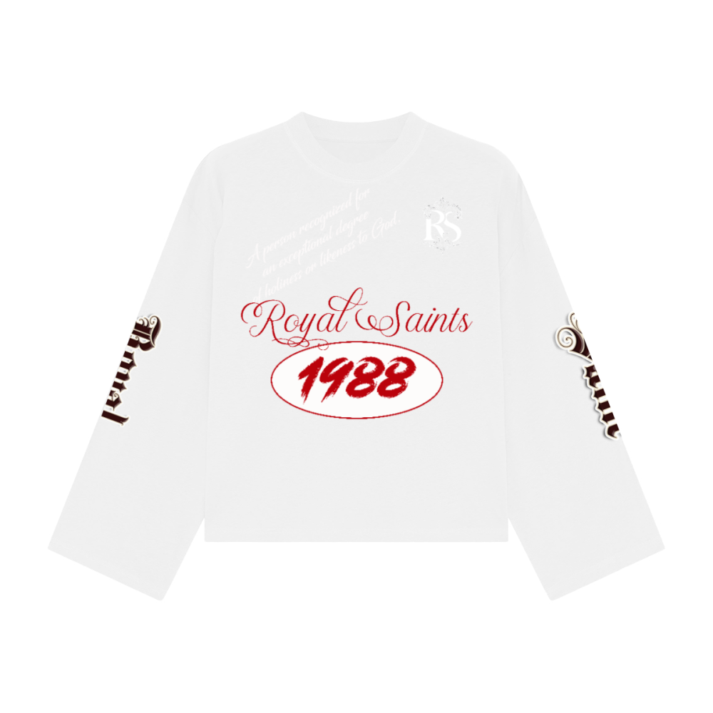 Unisex Heavyweight 100% Combed Cotton Cropped Long-Sleeve T-Shirt (305GSM)