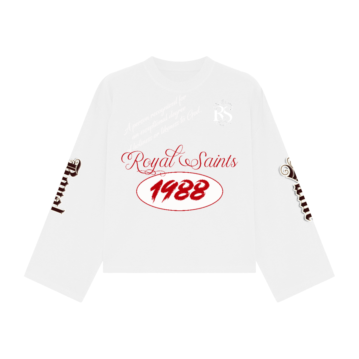 Unisex Heavyweight 100% Combed Cotton Cropped Long-Sleeve T-Shirt (305GSM)