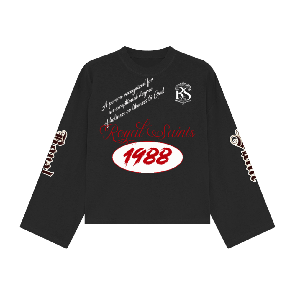 Unisex Heavyweight 100% Combed Cotton Cropped Long-Sleeve T-Shirt (305GSM)