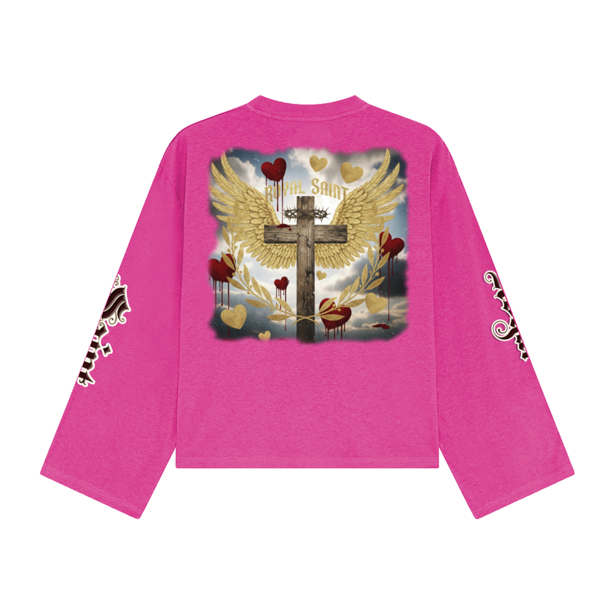 Unisex Heavyweight 100% Combed Cotton Cropped Long-Sleeve T-Shirt (305GSM)