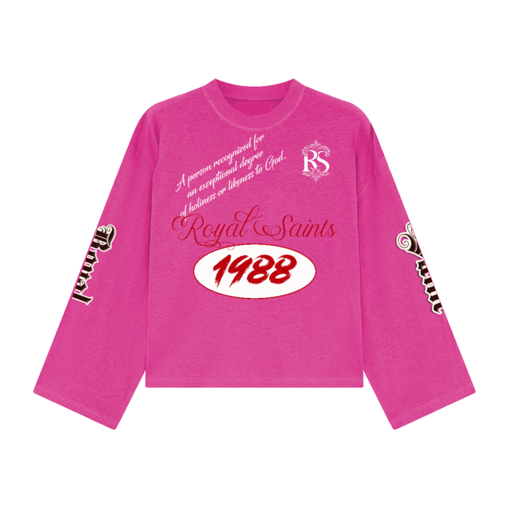 Unisex Heavyweight 100% Combed Cotton Cropped Long-Sleeve T-Shirt (305GSM)