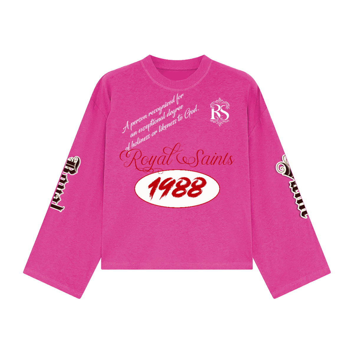 Unisex Heavyweight 100% Combed Cotton Cropped Long-Sleeve T-Shirt (305GSM)