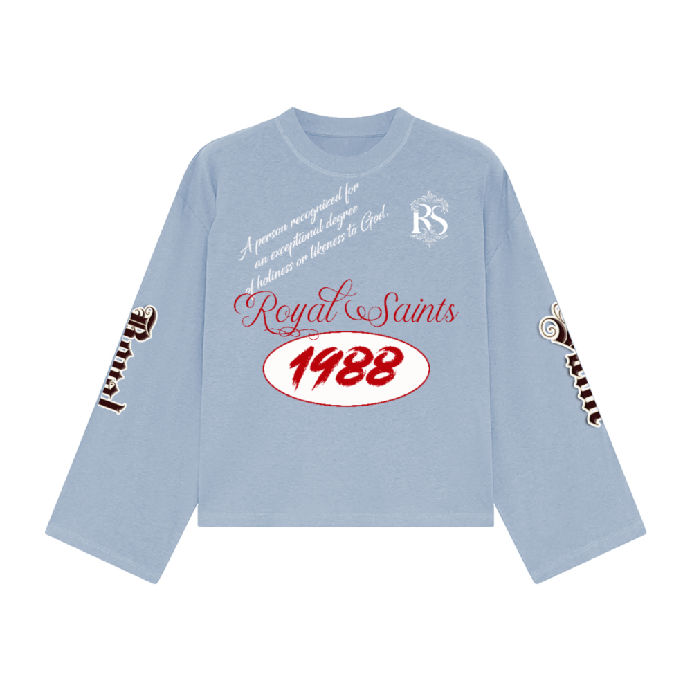 Unisex Heavyweight 100% Combed Cotton Cropped Long-Sleeve T-Shirt (305GSM)