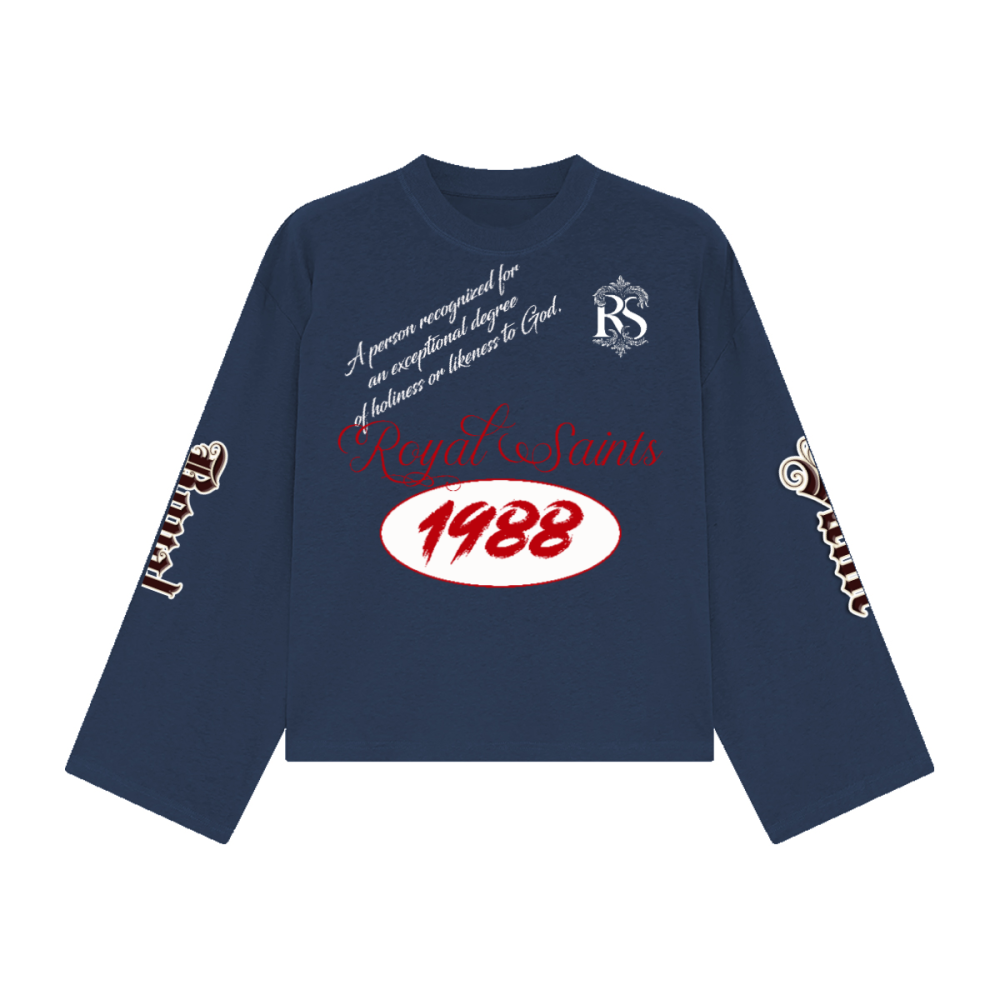 Unisex Heavyweight 100% Combed Cotton Cropped Long-Sleeve T-Shirt (305GSM)