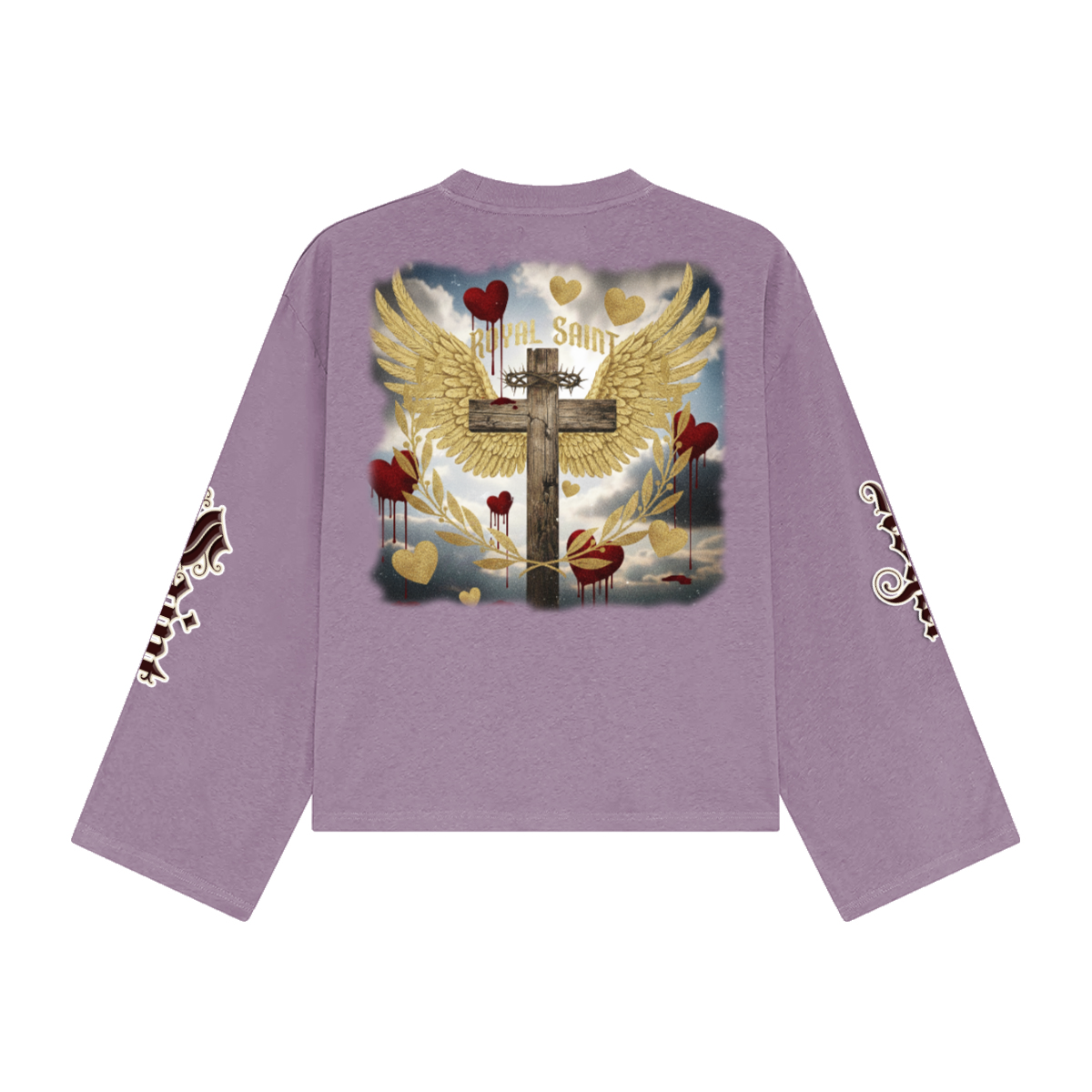 Unisex Heavyweight 100% Combed Cotton Cropped Long-Sleeve T-Shirt (305GSM)