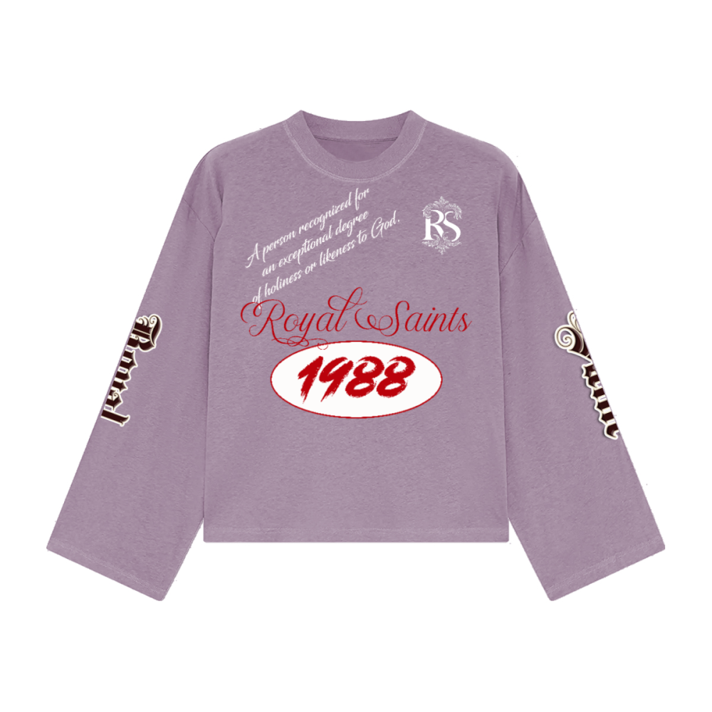 Unisex Heavyweight 100% Combed Cotton Cropped Long-Sleeve T-Shirt (305GSM)