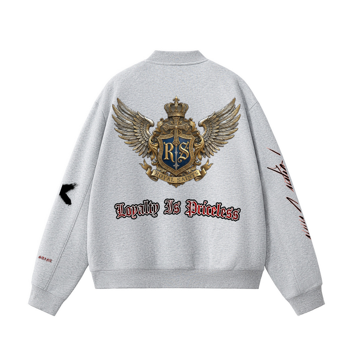 Unisex Heavyweight Fleece Zip-Up Baseball Jacket (360GSM)
