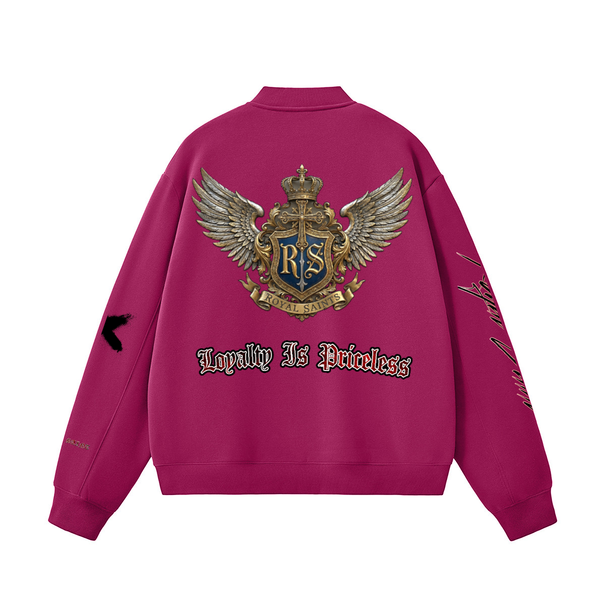 Unisex Heavyweight Fleece Zip-Up Baseball Jacket (360GSM)