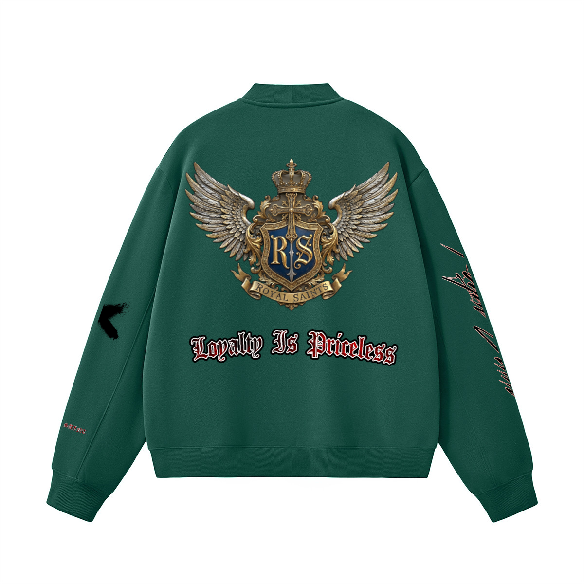 Unisex Heavyweight Fleece Zip-Up Baseball Jacket (360GSM)