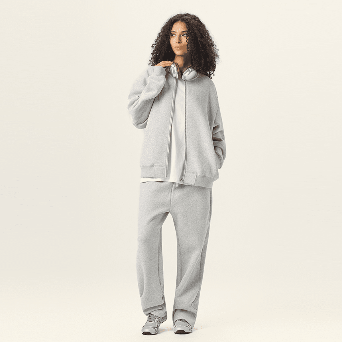 Unisex Fleece Zip-Up Baseball Jacket（360GSM）