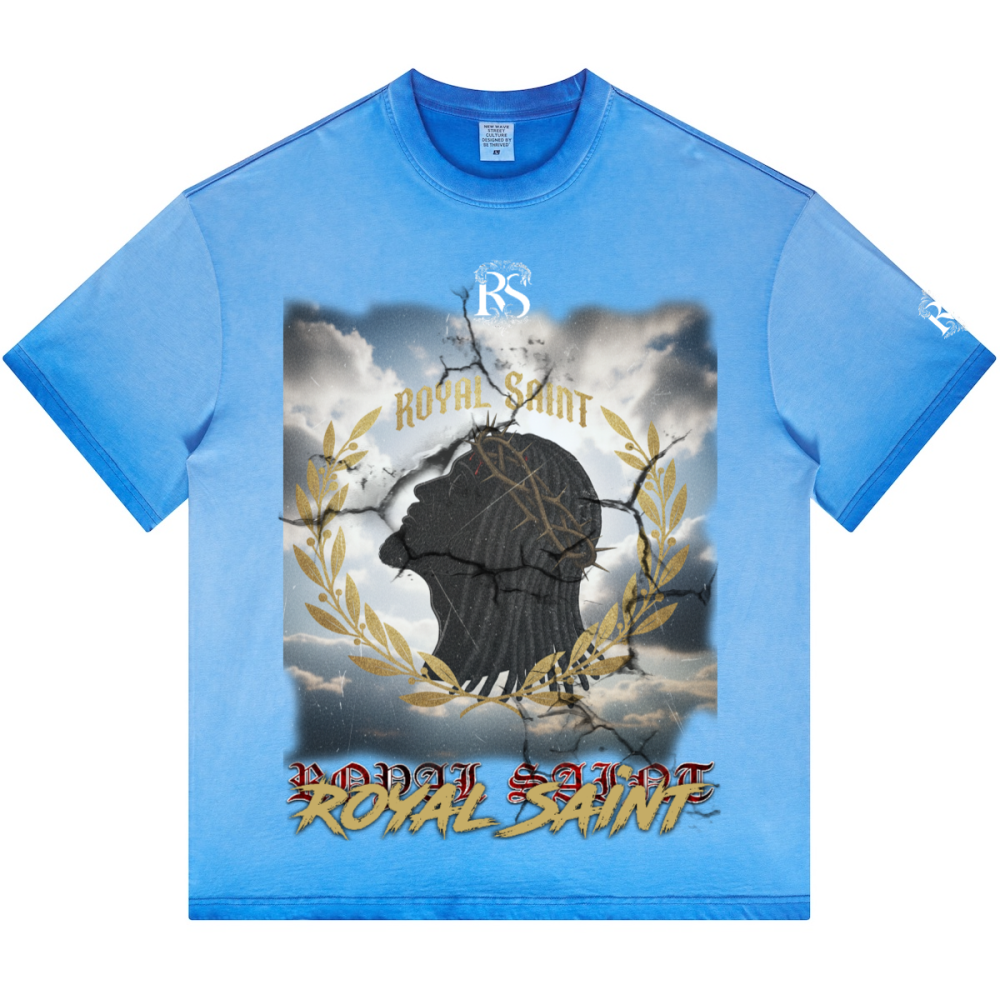 Dopamine Dressing Heavyweight Washed Gradient Stir Fried T-shirt(255GSM)