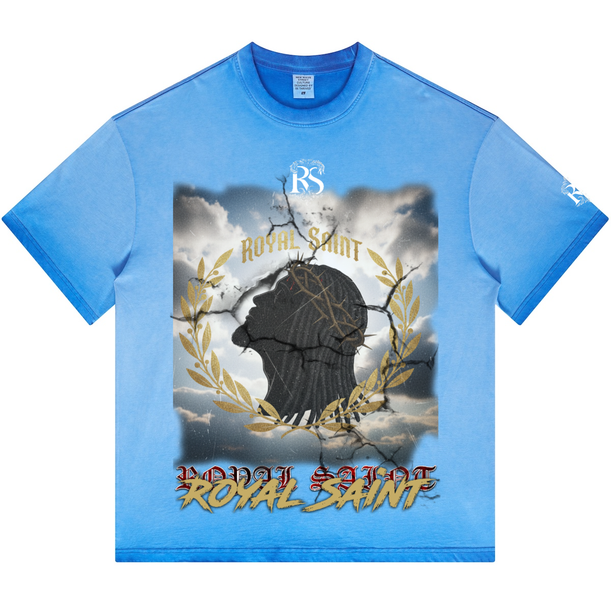 Dopamine Dressing Heavyweight Washed Gradient Stir Fried T-shirt(255GSM)