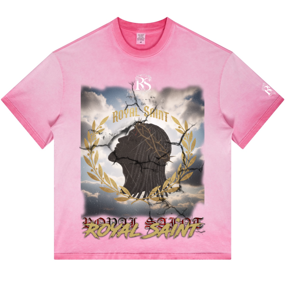 Dopamine Dressing Heavyweight Washed Gradient Stir Fried T-shirt(255GSM)