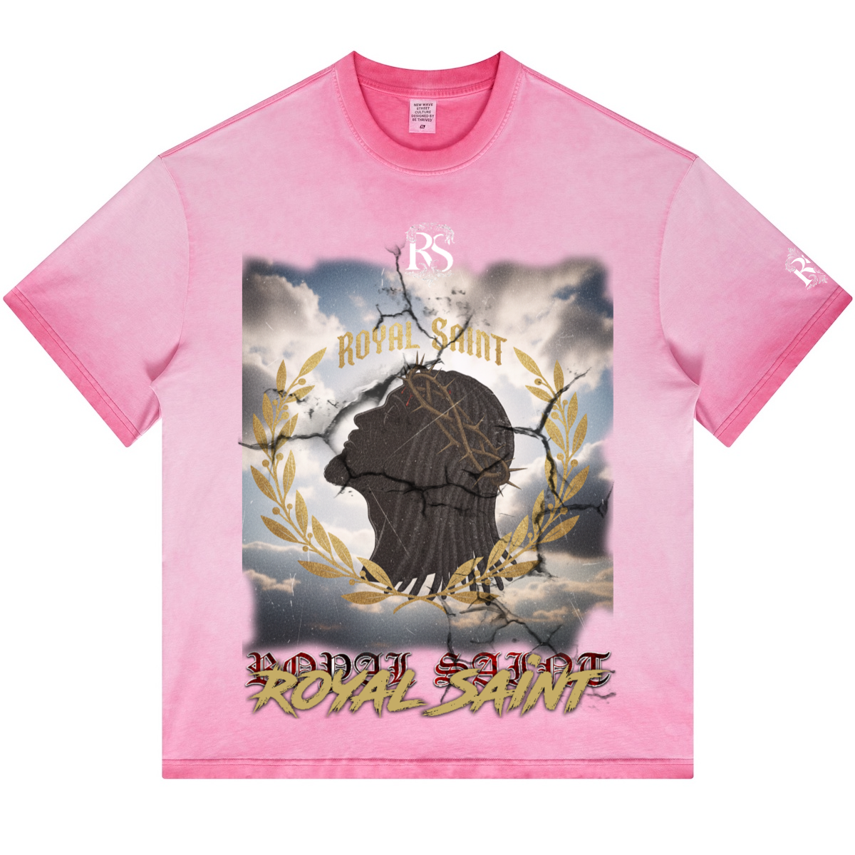 Dopamine Dressing Heavyweight Washed Gradient Stir Fried T-shirt(255GSM)