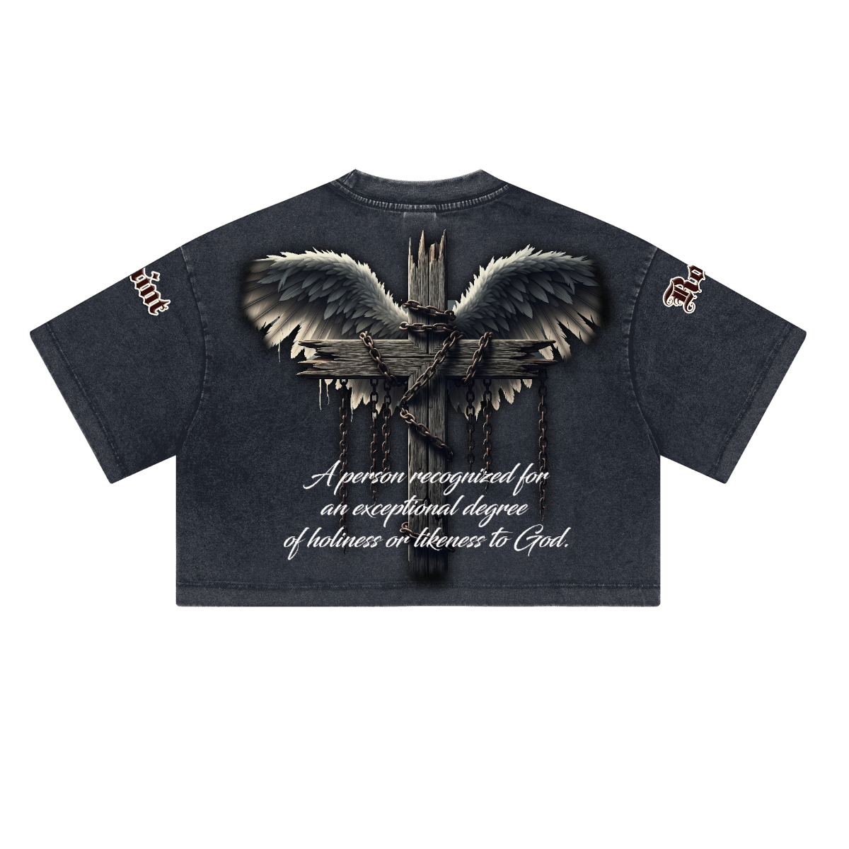 Heavyweight Washed Loose-Fit Cropped Crewneck T-Shirt (230GSM)