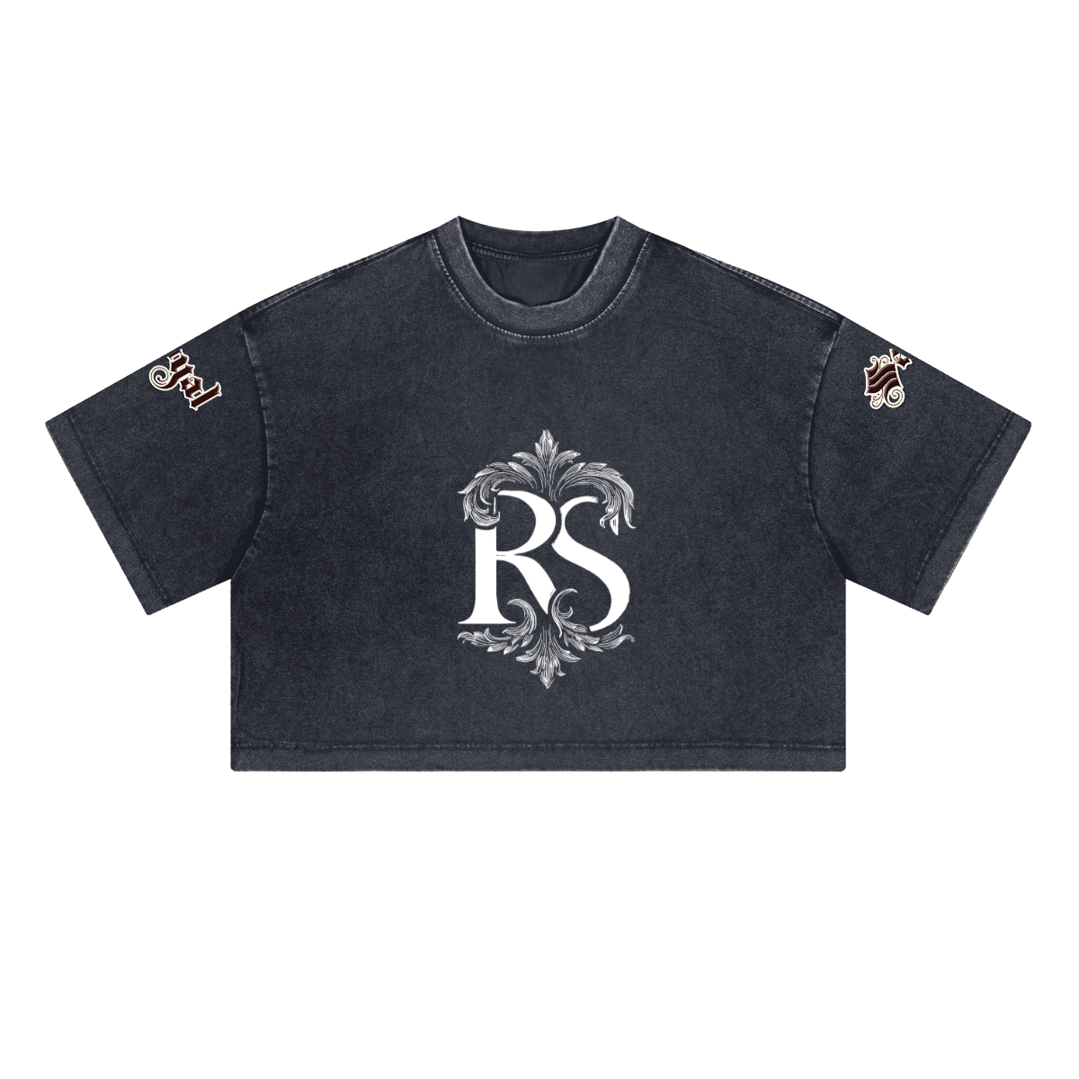 Heavyweight Washed Loose-Fit Cropped Crewneck T-Shirt (230GSM)