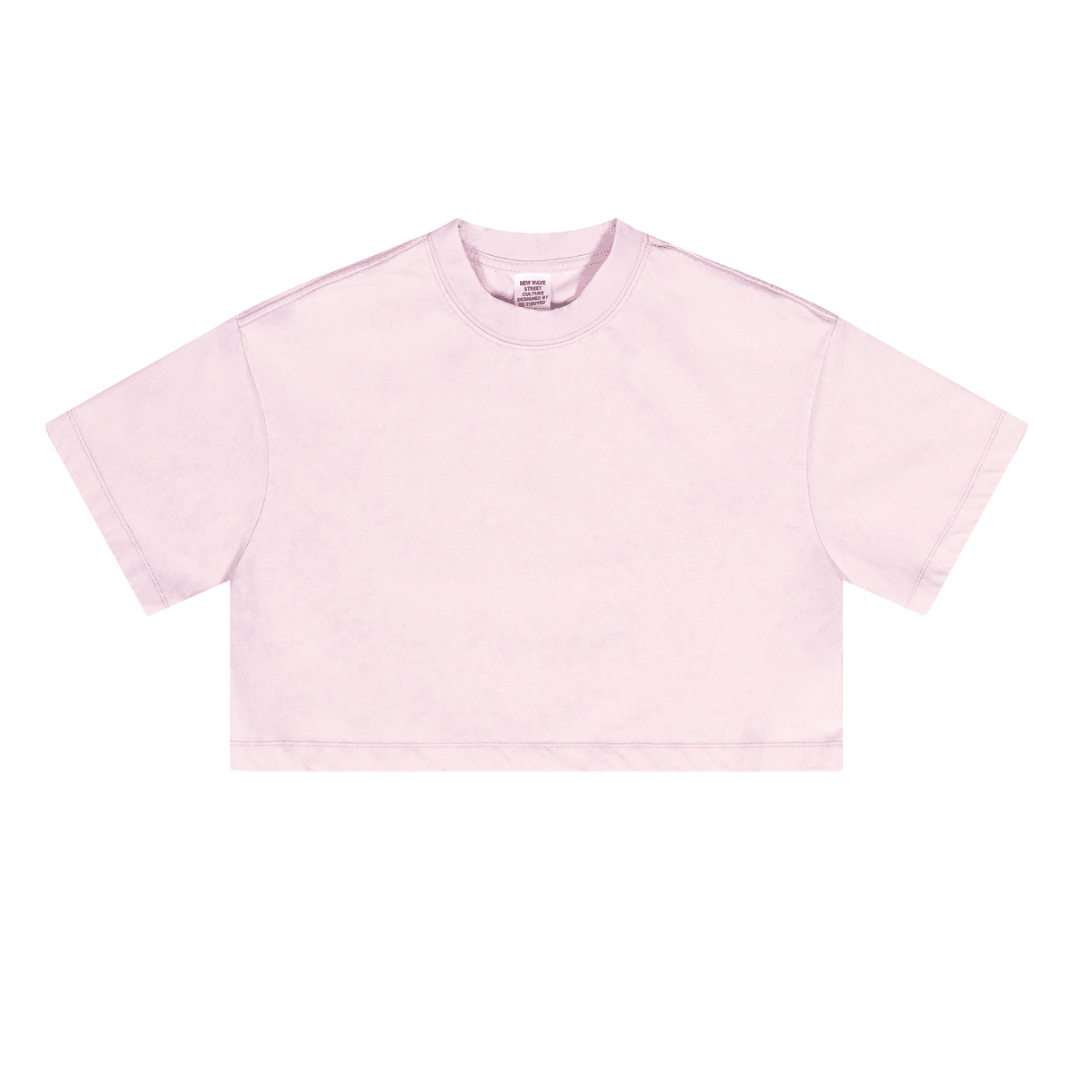 Washed Loose Fit Cropped Crewneck T-shirt(230GSM)