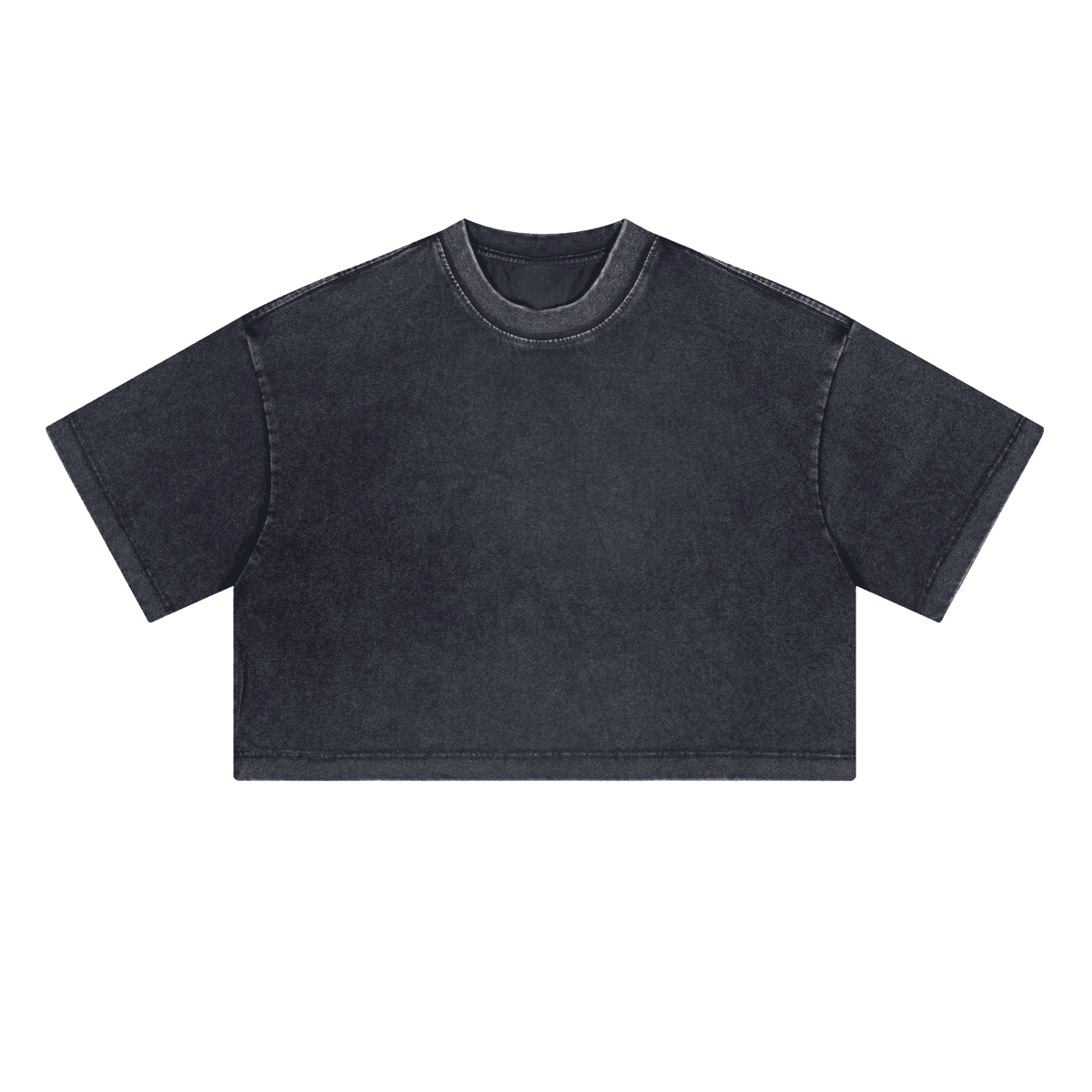 Heavyweight Washed Loose-Fit Cropped Crewneck T-Shirt (230GSM)