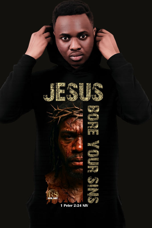JESUS BORE YOUR SINS HOODY - UNISEX