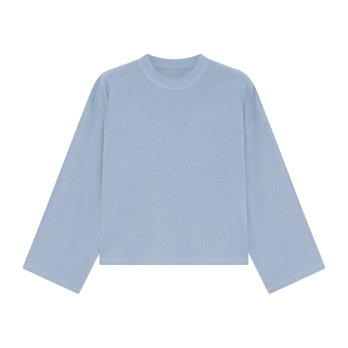 Unisex Heavyweight 100% Combed Cotton Cropped Long-Sleeve T-Shirt (305GSM)