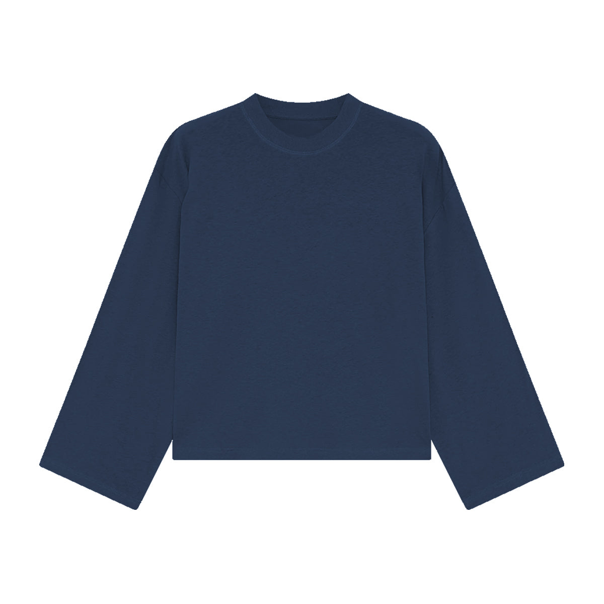 Unisex Heavyweight 100% Combed Cotton Cropped Long-Sleeve T-Shirt (305GSM)