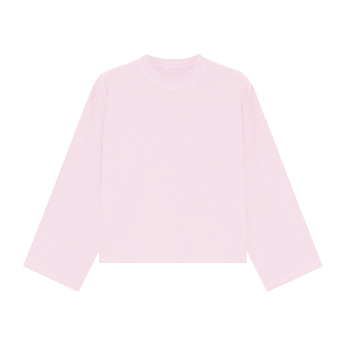 Unisex 100% Combed Cotton Cropped Long Sleeve T-shirt (305 GSM)