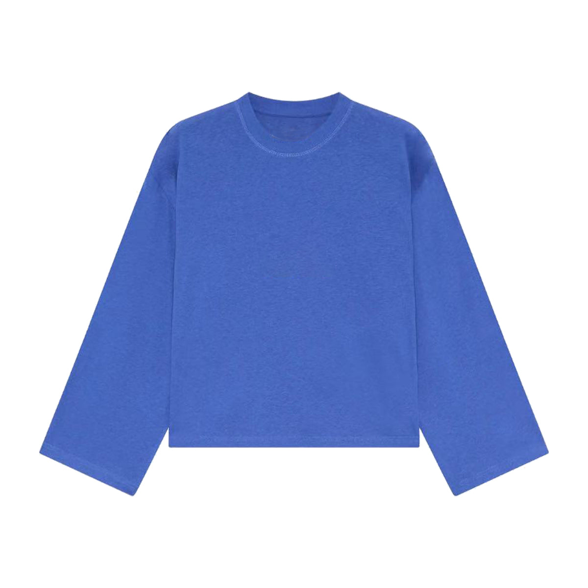 Unisex 100% Combed Cotton Cropped Long Sleeve T-shirt (305 GSM)
