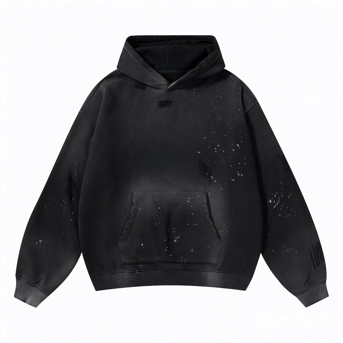 Heavyweight Vintage Wash Frayed Fleece Hoodie (360GSM)