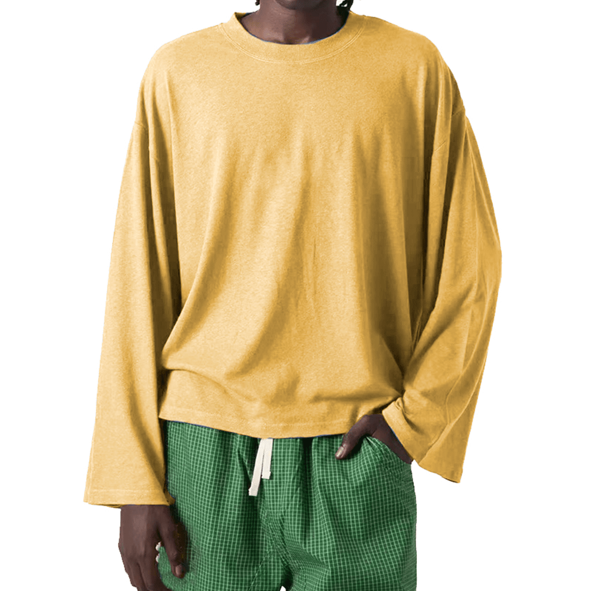 Unisex 100% Combed Cotton Cropped Long Sleeve T-shirt (305 GSM)